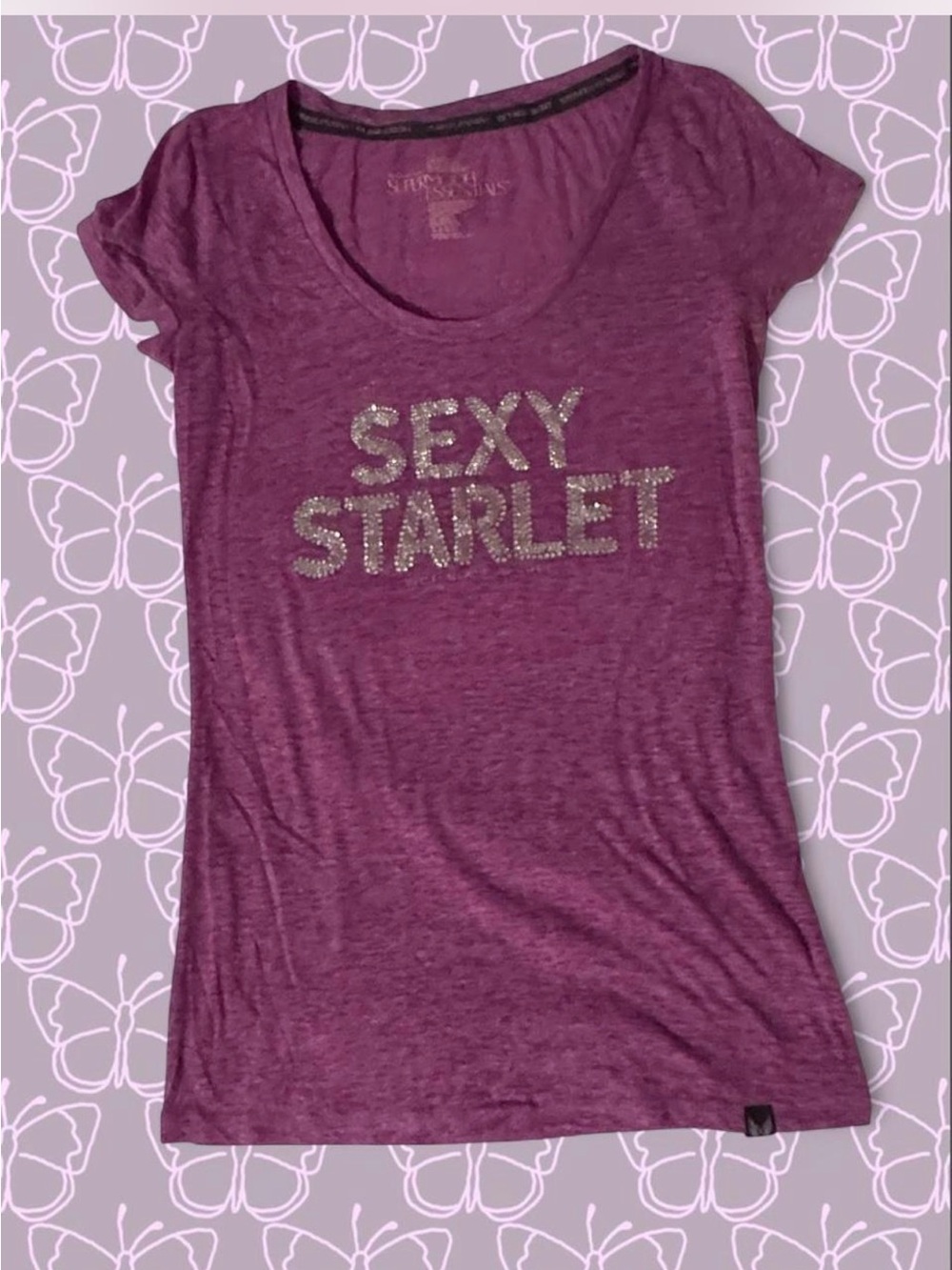 Victoria's Secret Supermodel Essentials Plum / Fuchsia with Sparkling Glittering